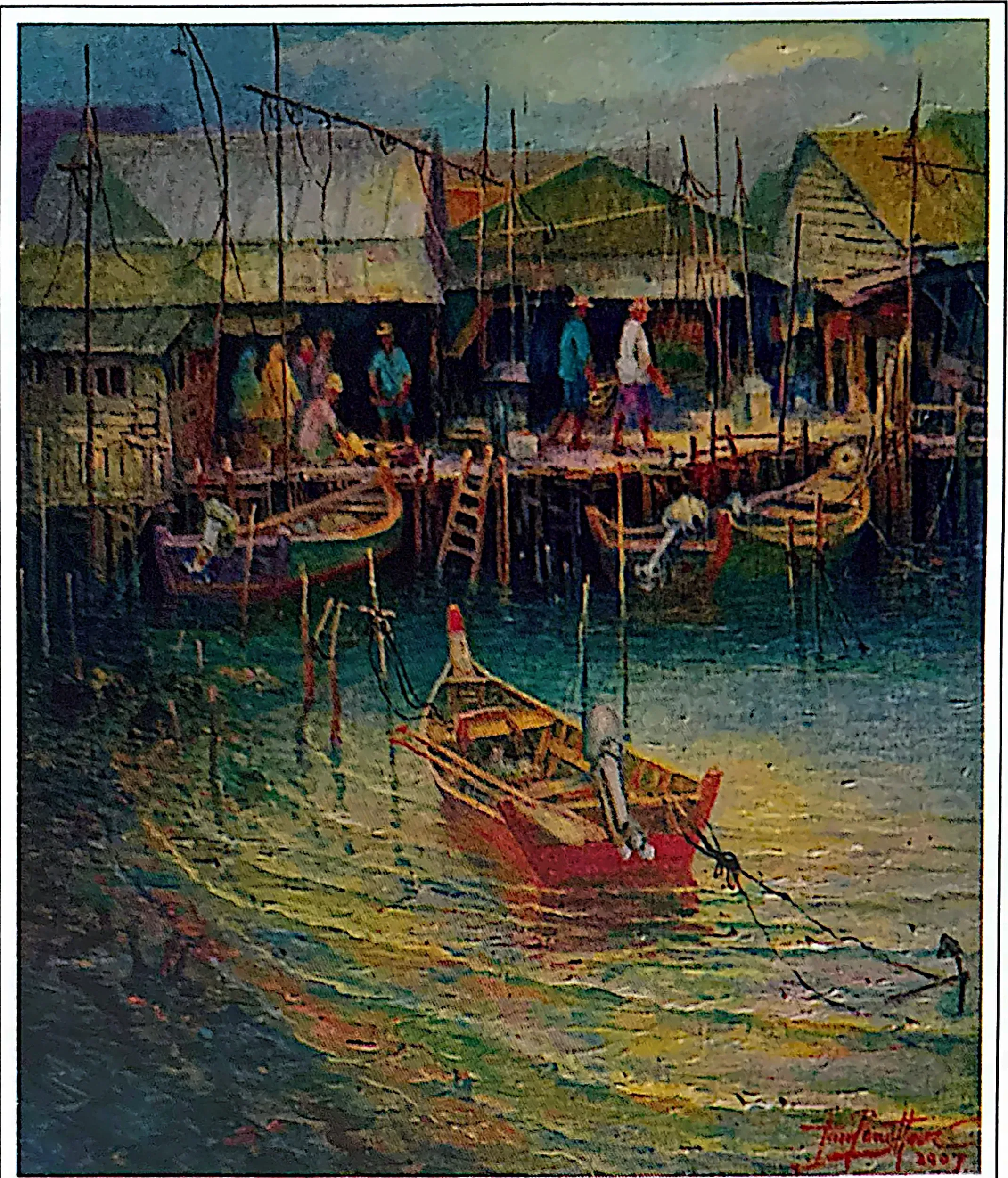 Plate for Fishing Village