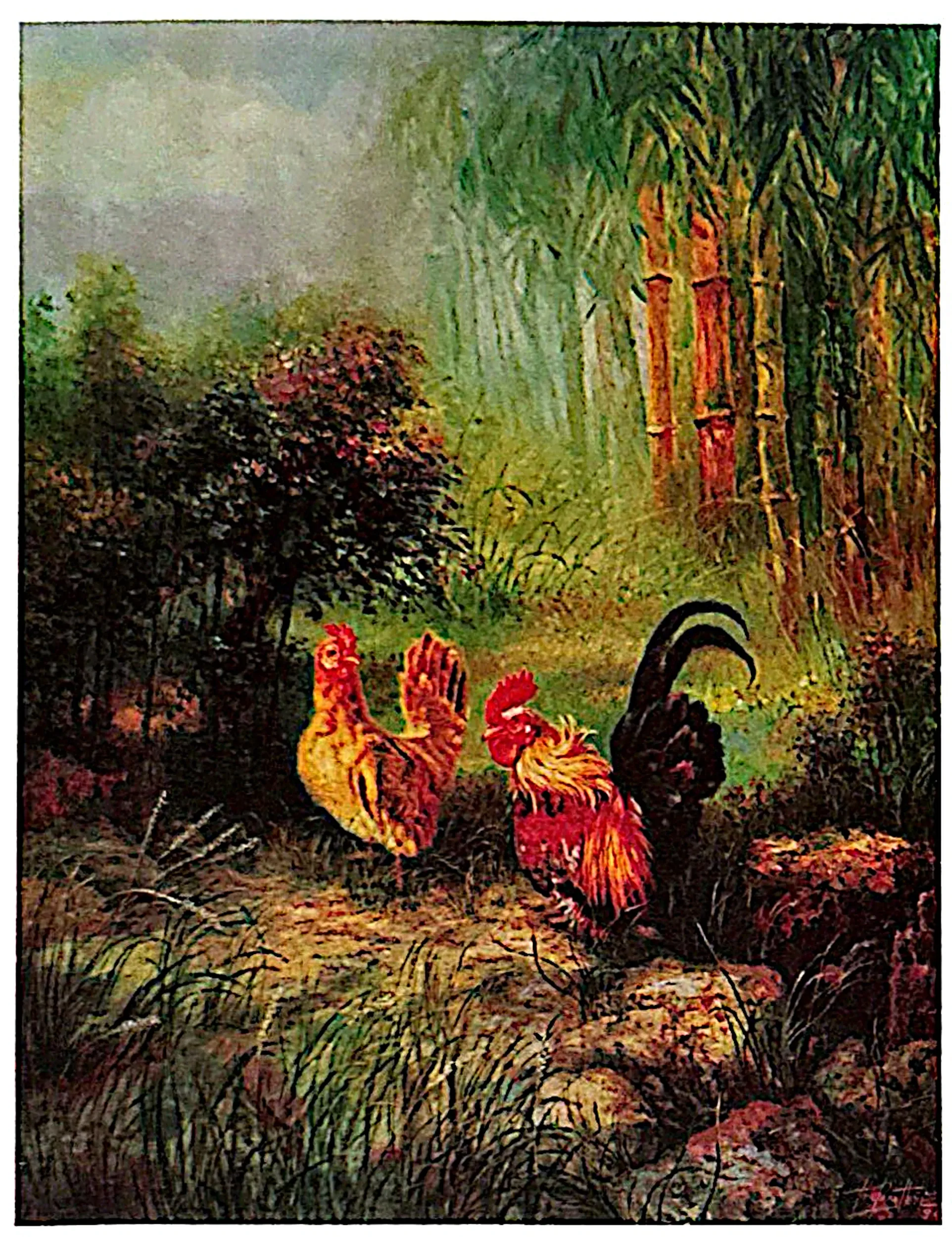Oil painting titled The Couple by Tan Peng Hooi, 1998.
