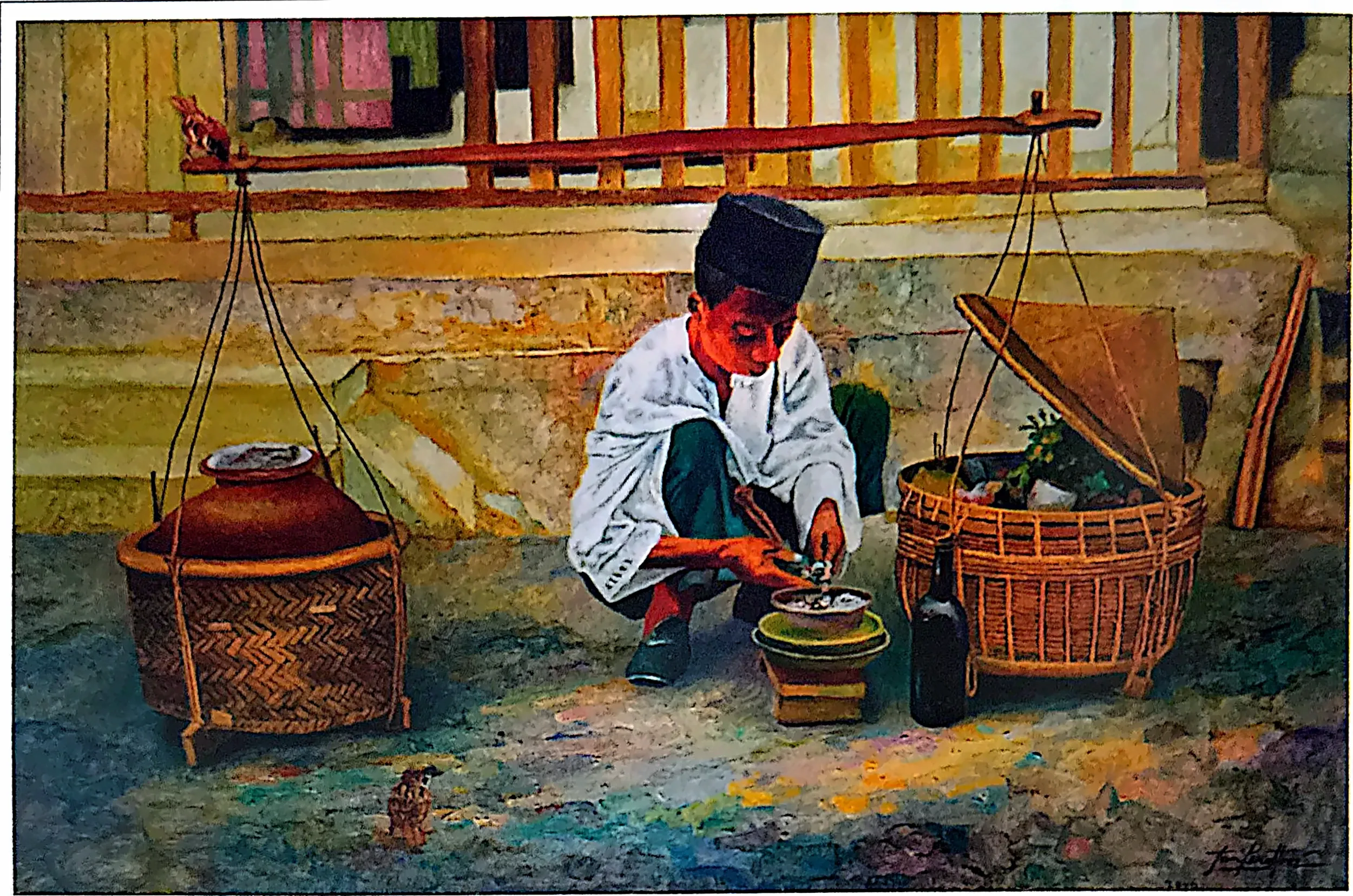 Plate for Olden Days Laksa Seller