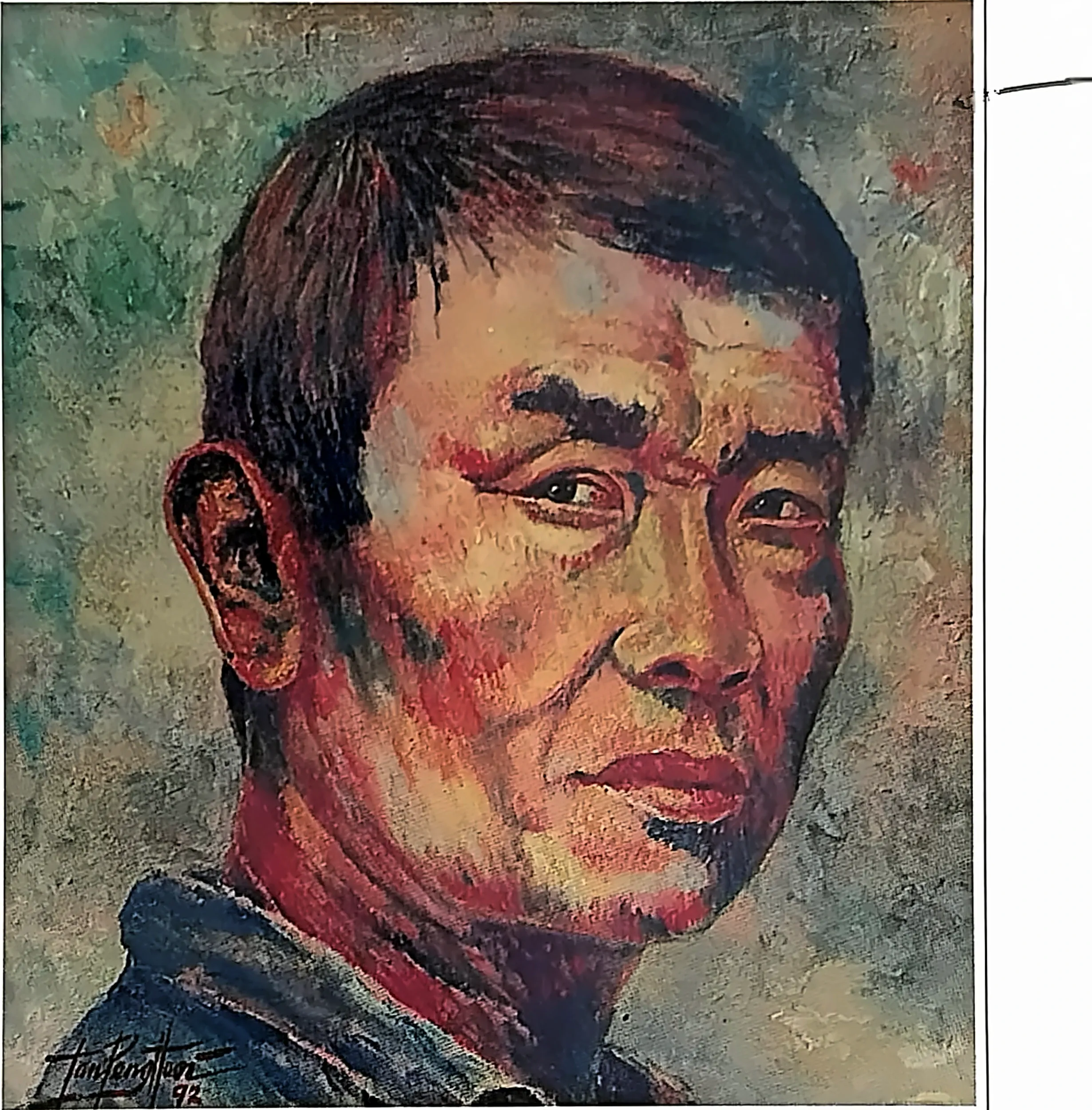 Plate for Self-Portrait